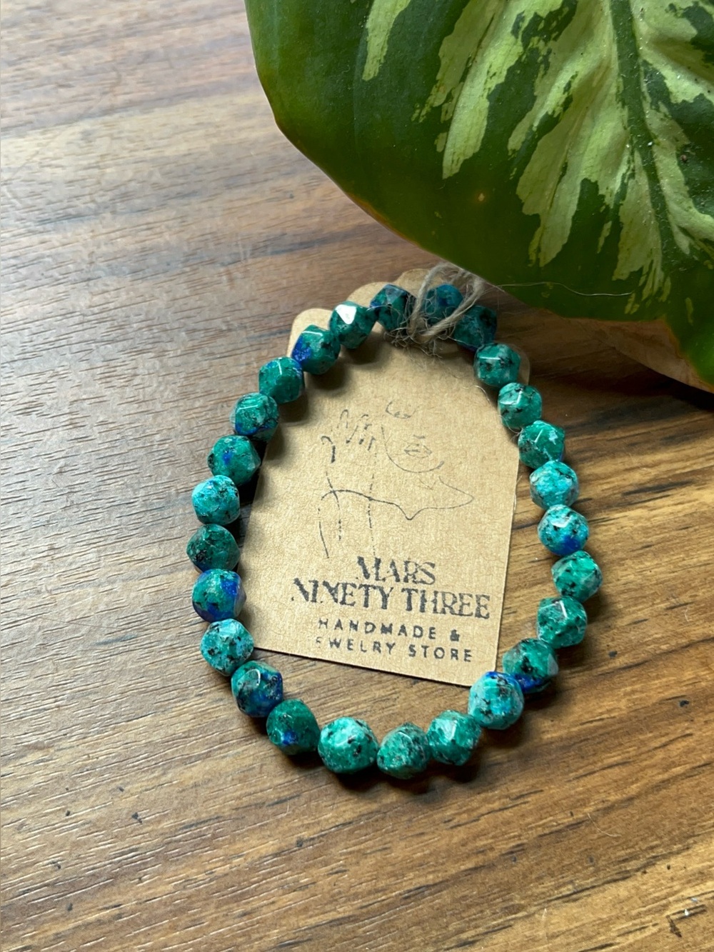 7MM Lapis Lazuli Chrysocolla bracelet